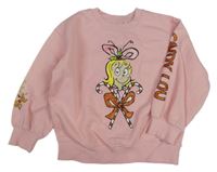 Světlerůžová oversize mikina Cindy Loo Matalan