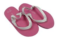 Růžovo-bílé žabky/sandály PRIMARK vel. 25-26