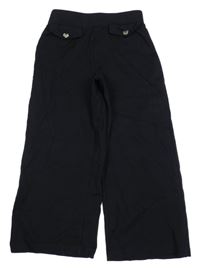 Černé culottes teplákové kalhoty Dopodopo