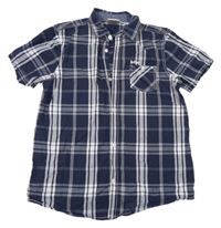 Tmavomodro-bílá kostkovaná košile Lee Cooper