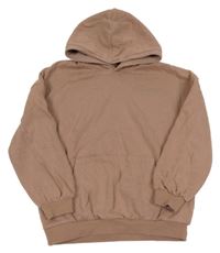 Starorůžová mikina s nápisem a kapucí M&S