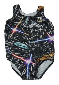 Černé vzorované plavky Star Wars