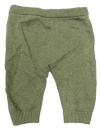 Khaki pletené tepláky Nutmeg