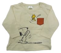 Smetanové triko se Snoopym ZEEMAN