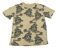 Žluto-černé tričko s tygry H&M