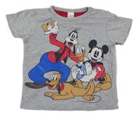 Šedé tričko s Mickeym a kamarády C&A