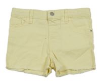 Vanilkové riflové mid rise kraťasy Denim Co. 