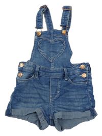 Modré riflové laclové kraťasy H&M