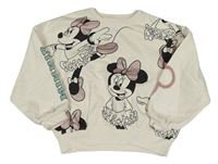 Smetanová oversize mikina s Minnie M&S