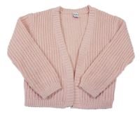 Světlerůžový třpytivý svetrový cardigan Dopodopo