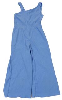 Modrý lehký vzorovaný culottes overal LC Waikiki