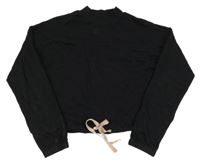 Černá crop mikina H&M