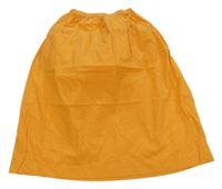Oranžová plátěná dlouhá sukně Zara