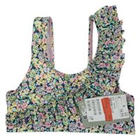 Nové - Barevná květovaná lambáda s volánky H&M
