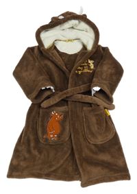 Hnědý chlupatý župan s kapucí - Gruffalo