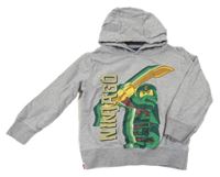 Šedá mikina s kapucí - Lego Ninjago