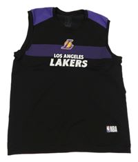 Černo-fialové sportovní funkční tílko - Lakers Decathlon