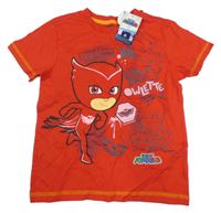 Nové - červené tričko s PJMASKS 