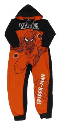 Černo-červená kombinéza se spidermanem a kapucí Marvel 