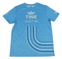 Modré sportovní tričko s nápisem 