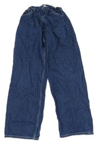 Tmavomodré loose fit rifle H&M