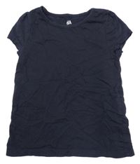 Tmavomodré tričko H&M