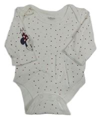 Bílé puntíkaté body s Minnie Primark