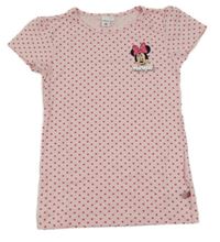 Růžové puntíkaté tričko s Minnie C&A