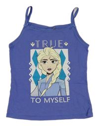 Fialová košilka s Elsou Disney