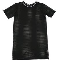 Černé síťované průsvitné šaty RIVER ISLAND