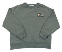 Khaki mikina s nášivkou Mango