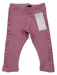 Nové - starorůžové legíny s volánkem Primark