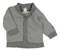 Šedá melírovaná propínací mikina H&M