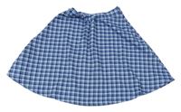 Světlemodro-modrá kostkovaná sukně H&M