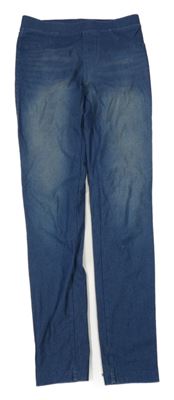 Tmavomodré tregíny riflové vzhledu H&M