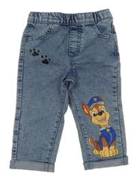 Modré plísňové teplákové rifle s PAW PATROL - Chase sinsay