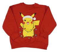 Červená mikina s Pikachu Sinsay