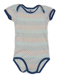 Bílo-modro-červené body s hvězdami