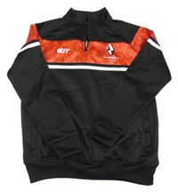 Černo-červená sportovní mikina s nápisy Kit