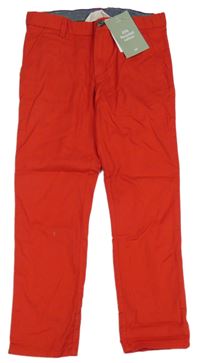 Nové - červené chino plátěné kalhoty H&M