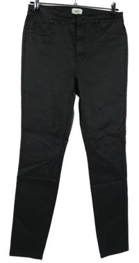 Dámský černý potažený skinny kalhoty Only 