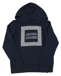 Tmavomodrá mikina s logem JACK&JONES