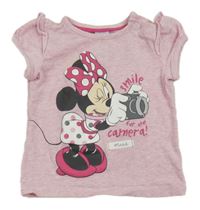Světlerůžové tričko s Minnie Disney + C&A