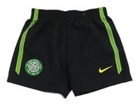 Černo-zelené funkční fotbalové kraťasy Celtic Nike