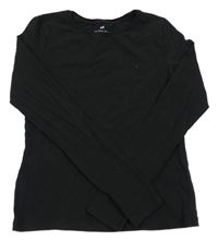 Černé crop triko H&M
