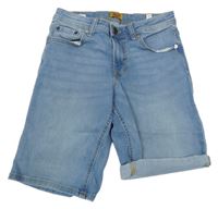 Světlemodré riflové kraťasy JACK&JONES