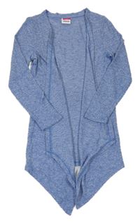 Modro-bílý melírovaný svetrový cardigan Yigga