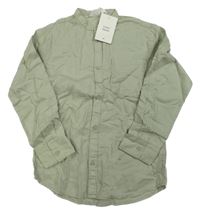 Nové - Světlezelená lněná košile H&M