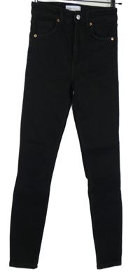 Dámské černé skinny rifle Zara 