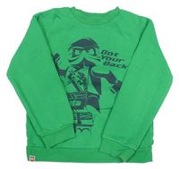 Zelená mikina s potiskem Lego Ninjago H&M